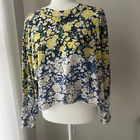 FREE PEOPLE Movement Inspire Layer Print Full Bloom Neon - Picture 3 of 7